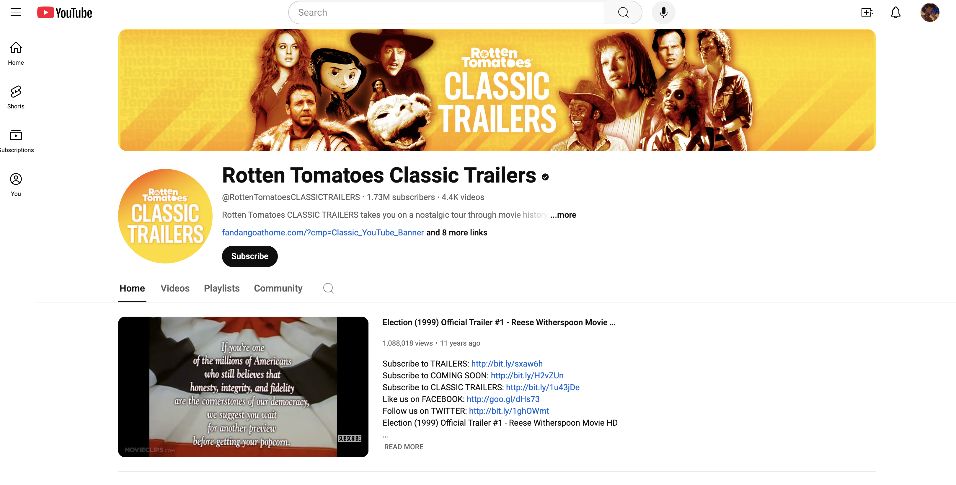 Movieclips Classic Trailers